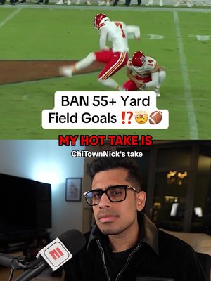 Should kickers be banned from 55+ yard kicks? #nfl