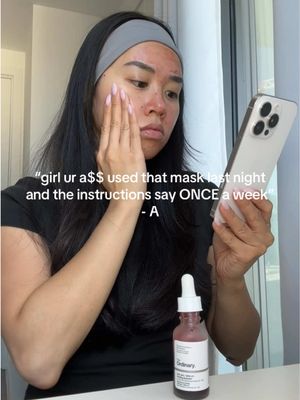 y’all not reading fr #theordinary #ahabhapeelingsolution #exfoliating #trending