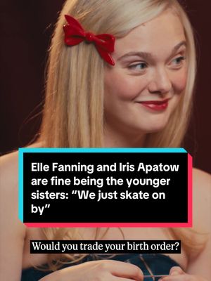 Elle Fanning and @irisapatow are fine being the younger sisters: “We just skate on by. And get away with everything that they couldn’t get away with.” #ellefanning #ellefanningedit #ellefanningclips #irisapatow #irisa…