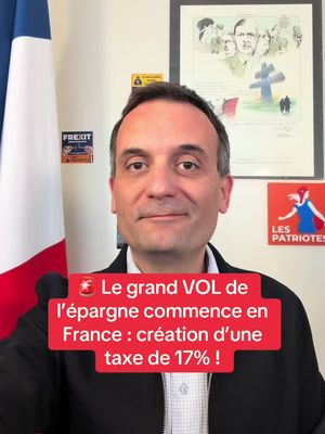 17% ! Premier grain de sable posé dans le PLF 2027 pour VOLER, spolier l’épargne des Français ! Projet de l’UE…STOP : #Frexit ! #LesPatriotes 🇫🇷