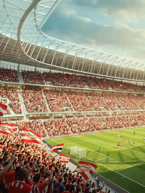 Nieuwe beelden van ons voorkeursontwerp voor het Philips Stadion 👀🏟️ #PSV #Stadium #Netherlands #Eindhoven #PSVEindhoven