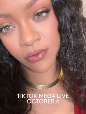 @Rihanna is going LIVE with us, Fenty Fam 🔥 Tune in to our TikTok Shop Mega LIVE on 10.6 at 11 AM PST to cop our juicy deals, win exclusive freebies + maybe even catch some surprise guests 👀 RSVP now through the lin…