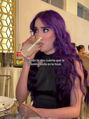Cuando te das cuenta que la próxima boda es la tuya🤯 #LaBodaMorada💜
