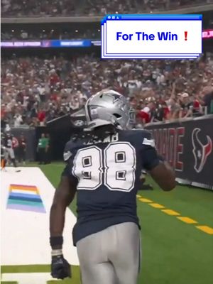 CEEDEE TD FOR THE WIN❗️ 📺: #DALvsHOU on FOX 📲: Stream on NFL+ #DallasCowboys #NFL #football #CeeDeeLamb