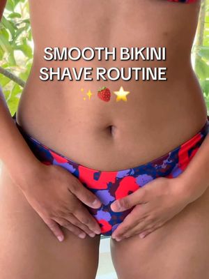 how to get a smooth bikini line 👙 #trulybeauty #bodycare #asmr #shaveroutine #glowyskin