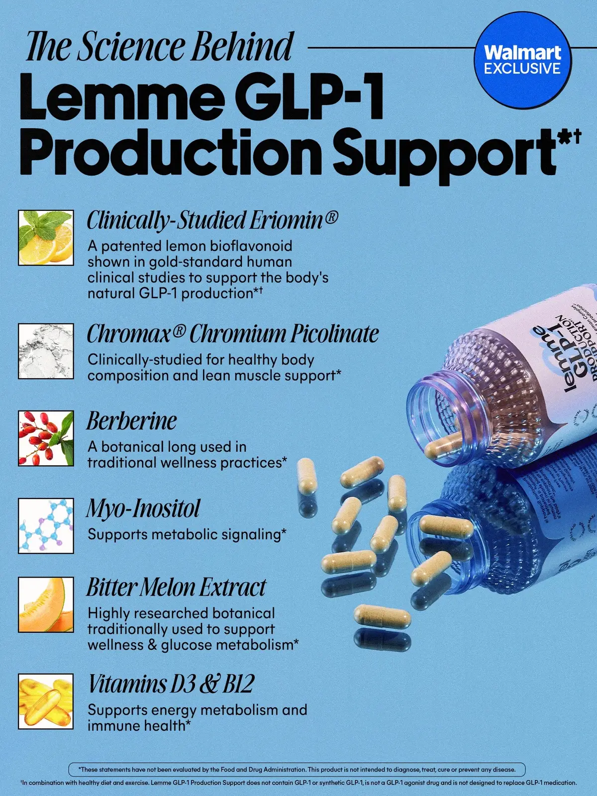 That’s why we created Lemme GLP-1 Production Support Capsules with clinically-studied Eriomin®, a patented lemon bioflavonoid complex, alongside Chromax® Chromium Picolinate, Berberine, Myo-Inositol, Bitter Melon, Vit…