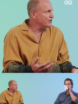 Matthew McConaughey clears up the origins of "Alright, alright, alright." At the link in bio, see the full video of #WoodyHarrelson and #MatthewMcConaughey taking GQ's Friendship Quiz.