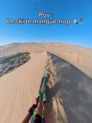 Skier entre les palmiers le rêve 🏝️⛷️ Celle-là, je ne l’avais pas dans mon bingo. Déjà 1 an que nous avons skier ici ! Ça manque. 🥹 #ski #sportstiktok #skiing #mountains