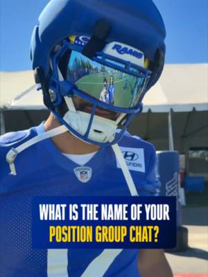 chat, you got name ideas? 💬 #larams #groupchat #names #footballpositions #qotd