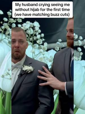 Emotional moment 😭 #muslim #hijab #buzzcut #marriage
