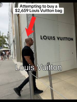 Attempting to buy a Louis Vuitton bag