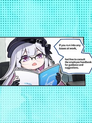 "The Laughter Outsmarts miHoYo" Episode 3 | Training "Welcome to miHoYo, everyone~ What we're handing out to you now is the employee handbook." "With this, maybe I can create the rules too. Let's see how you win now, …