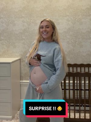 SURPRISE !! 👶🍼🤰 #nursery #DIY #pregnant redoing my husband’s office into baby’s room 🥰