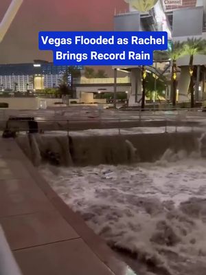 The remnants of Tropical Storm Rachel sent water rushing through Las Vegas streets Sunday, October 11th. The downpour broke a daily rainfall record and closed roads across the valley.