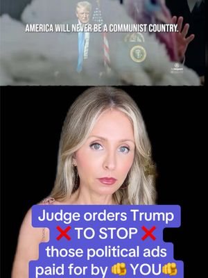 #presidenttrump #taxpayer #midterms Federal judge just issued a temporary restraining order against the Trump administration ordering them to immediately STOP spending money and airing those political ads touting Trum…