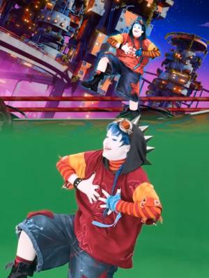 Since you couldn't get enough of Axelle and their coach Nollie 💙 Here's a little BTS look at the moves, energy, and fun that went into bringing Feel Good Inc. by Gorillaz to life. ✨ #justdancemoves #justdancedecadeso…