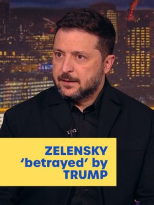 BREAKING: President Zelensky tells Piers Morgan he feels 'betrayed' over Trump announcing an energy ceasefire and diesel deal with Putin. 'This is not the right side of history.' #ukraine #zelensky #trump #putin #russ…