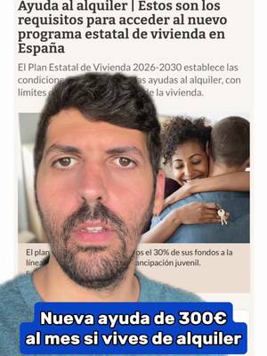 Nuevas ayudas alquiler de hasta 300€ al mes. Comparte con quien viva de alquiler.