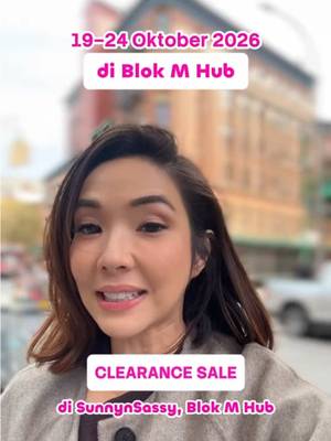 🎂🩷 MADAME GIE ULANG TAHUN KE-8! ✨ 8 tahun bareng Madame Gie, sekarang saatnya kita rayain bareng kalian, MGers 🥹 Catat tanggalnya, yaa! 🗓️ 🛍️ 19–24 OKTOBER Clearance Sale di SunnynSassy, Blok M Hub! 🪩 25 OKTOBER…