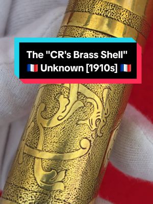 🇫🇷 The "CR's Brass Shell" Trench Lighter by Unknown [1910s] 🇫🇷 — This fabulous Trench lighter was made with a cartridge leftovers from the front. It was carefully and beautifully fully engraved with the initials "…
