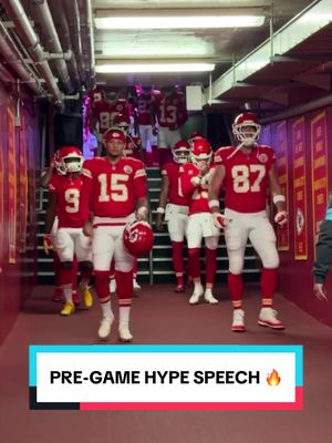 HYPE US UP QB1 😤😤😤 #nfl #kansascitychiefs #chargers #pregame #speech