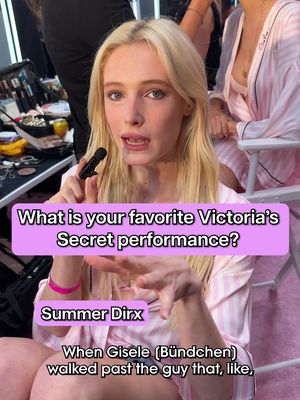 “That guy” is killing me but also I’m obsessed 😭 Watch as the #VSAngels shared their favorite #VSFashionShow performance of all time backstage with us ✨