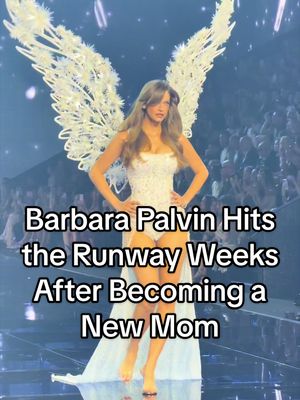 #BarbaraPalvin hits the #VSFashionShow runway just weeks after welcoming her first child with #DylanSprouse.