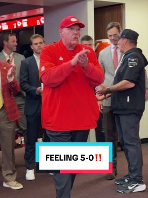 FEELING 5-0‼️ #nfl #lockerroom #celebration #kansascitychiefs