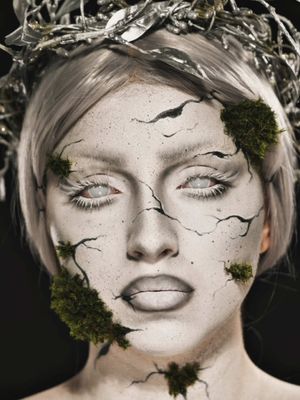 Ethereal, cracked, and totally iconic 🗿🌿 Turn yourself into a haunting masterpiece with this cracked stone statue transformation!⁠ ⁠ Products Used ⤵️⁠ Magic Star™ Concealer 'C0' 'C3'⁠ Heavy Metal Couture Palette*⁠ B…