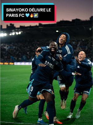 Sinayoko délivre le Paris FC d’un penalty plein de sang froid 🩵 #ParisFC
