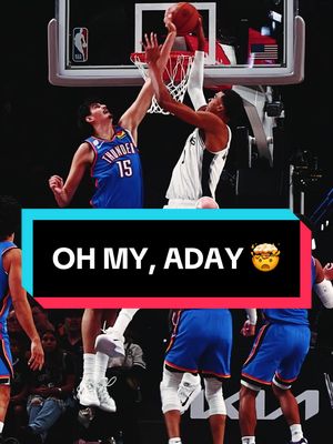 Taking another look at this sequence from Aday 😮‍💨 #okcthunder