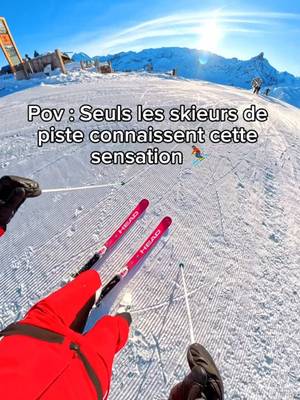 Seuls les skieurs de piste connaissent cette sensation 🤤⛷️ #ski #courchevel #les3vallees #esf #neige