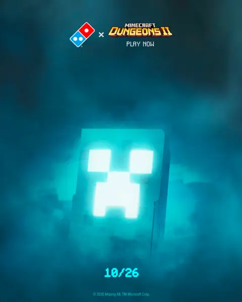 Domino's x Minecraft Dungeons II.