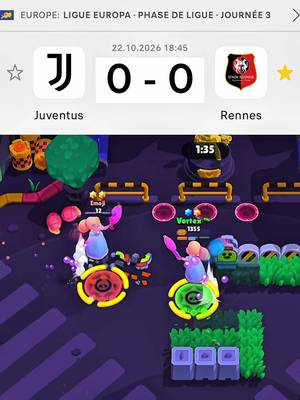 Ggwp @juventus 🤝 #srfc #staderennais #brawlstar #europaleague #juventus