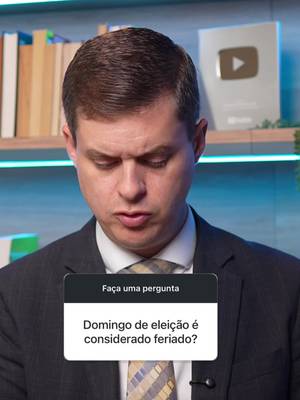 Você vai trabalhar neste domingo, dia 25, segundo turno das eleições, e quer saber se é feriado? É. A lei eleitoral diz que o dia das eleições é feriado nacional, tanto no primeiro quanto no segundo turno. Então quem …