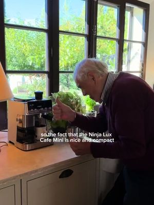 The secret to a happy marriage? Little acts of love, like making Alice her morning coffee before she wakes up. #NinjaPartner Made easier with the @Ninja Kitchen Luxe Café Mini. 🤍 #NinjaLuxeCafeMini #oldcouple #marria…