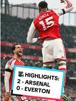 Our defence coming up trumps at both ends 💪 Enjoy highlights of our 2-0 win over Everton, Gooners! 📺 #arsenal #PremierLeague