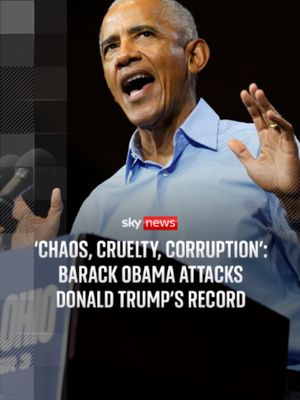 Barack Obama was speaking in support of Democratic candidates at a campaign rally in Ohio ahead of the midterm elections when he targeted Donald Trump's record as US President. The former president said the Trump admi…