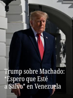 Donald Trump dijo desconocer los informes sobre el regreso de María Corina Machado a Venezuela y expresó su deseo de que esté a salvo. “Me parece que es una mujer muy agradable, ella me dio su premio Nobel, ¿qué más p…
