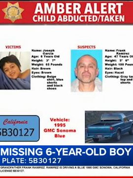 (10/26/26) #BreakingNews: An Amber Alert was issued Monday for a 6-year-old boy who authorities say was taken by his grandfather in Orange County.