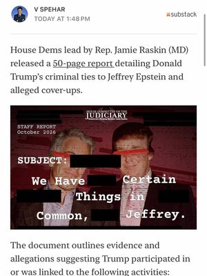 The most damning evidence so far - gathered in a way that creates a path for investigations, and based on those investigations - criminal liability. #epstein