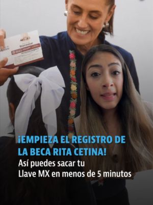 #Explainer | 💰 ¡Atención, padres, madres y tutores! Ya inició el registro de la Beca Rita Cetina y, para realizar el trámite, es necesario contar con una cuenta Llave MX. Te contamos cómo tramitarla en menos de 5 min…