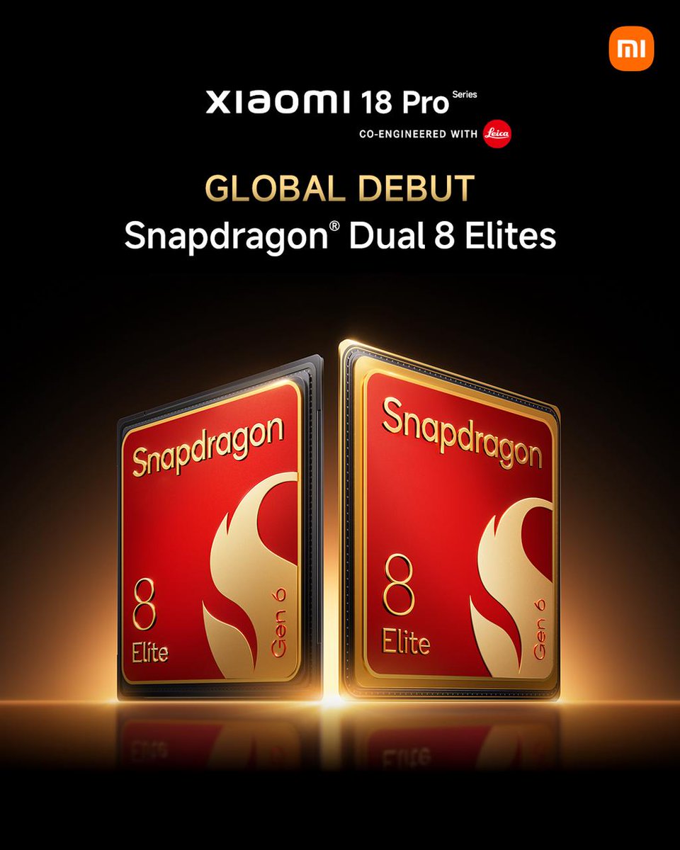 Xiaomi 18 Pro Series globally debuts 2nm Snapdragon® Dual 8 Elites! Extreme performance, purpose-built for the AI era. Unleash the power of 2nm Snapdragon® Dual 8 Elites on the Xiaomi 18 Pro Series. The next chapter i…