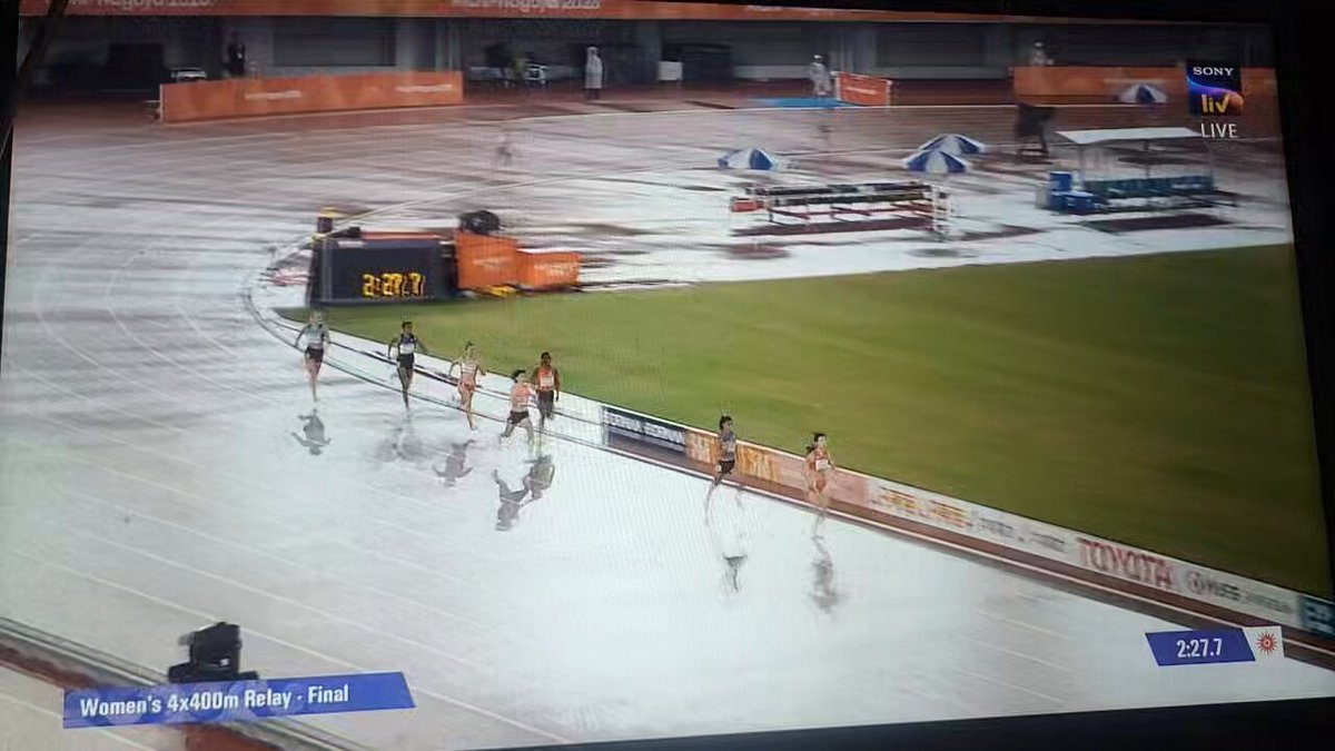 In the middle of what is looking like an El Niño effect on our overall performance at the Asian Games it was sheer joy to see the seizure of Gold by our Women’s 4X400 relay team… Way to go, Vithya, Kiran, M.R. Poovamm…