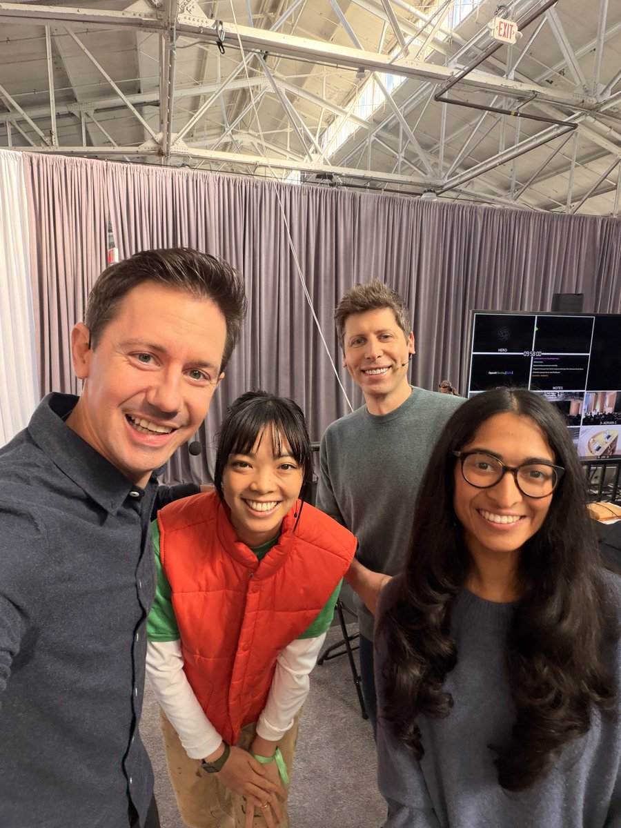 What a morning at DevDay! ✨ So much fun sharing what we’ve been working on with the developer community. Amazing to have everyone together in San Francisco! https://t.co/7a3gr5yBLR