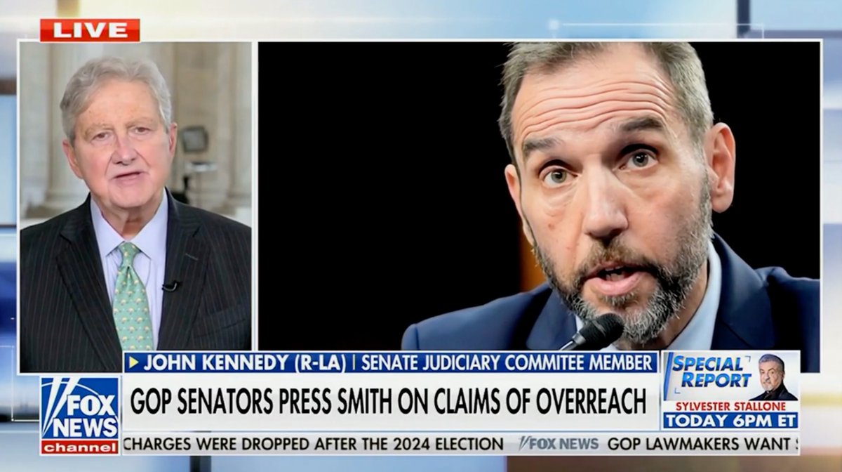 I’m sure Jesus loves Jack Smith, but everyone else who cares about the rule of law thinks he’s an idiot. He’s a political operative masquerading as a prosecutor. https://t.co/Rf6vmAVKFI