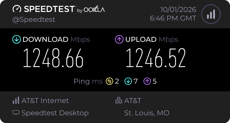 AAAAH FIBER!!! After four years of pestering AT&amp;T, it is finally here! (And I can finally join the NTP Pool... eventually, it'll be a video of course!) https://t.co/CGd4pfp9Hj