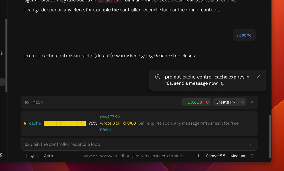Absolutely recommend using Cache Control in Claude Code Probably one of the Mods that will save you the most tokens and help keep your sessions going much longer It adds this bar for Claude’s 5 minute cache and sends …