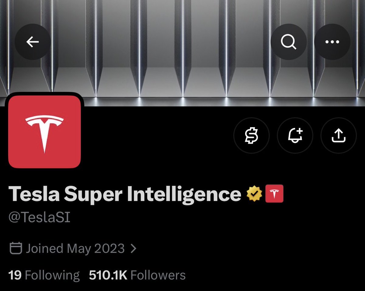 Tesla Super Intelligence is the only one dedicated to solving real-world intelligence, from large-scale bits to atoms. https://t.co/h3L9byRNne