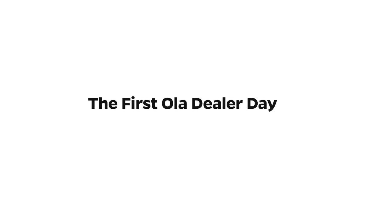 Great to see how energised our dealers are! 150+ visited us from over 20 states over the weekend. Looking forward to many more joining the Ola family soon! https://t.co/cYxiFwd16y